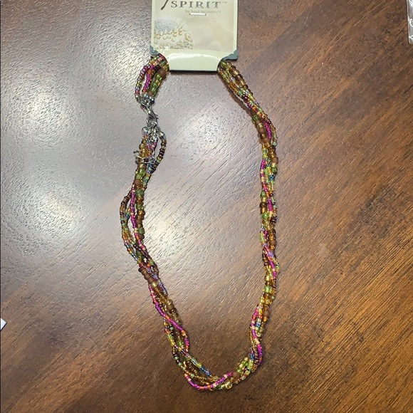 Poetic Spirit Twisted Beaded Necklace - Picture 1 of 2